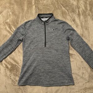 Nike Gray Quarter-Zip Pullover